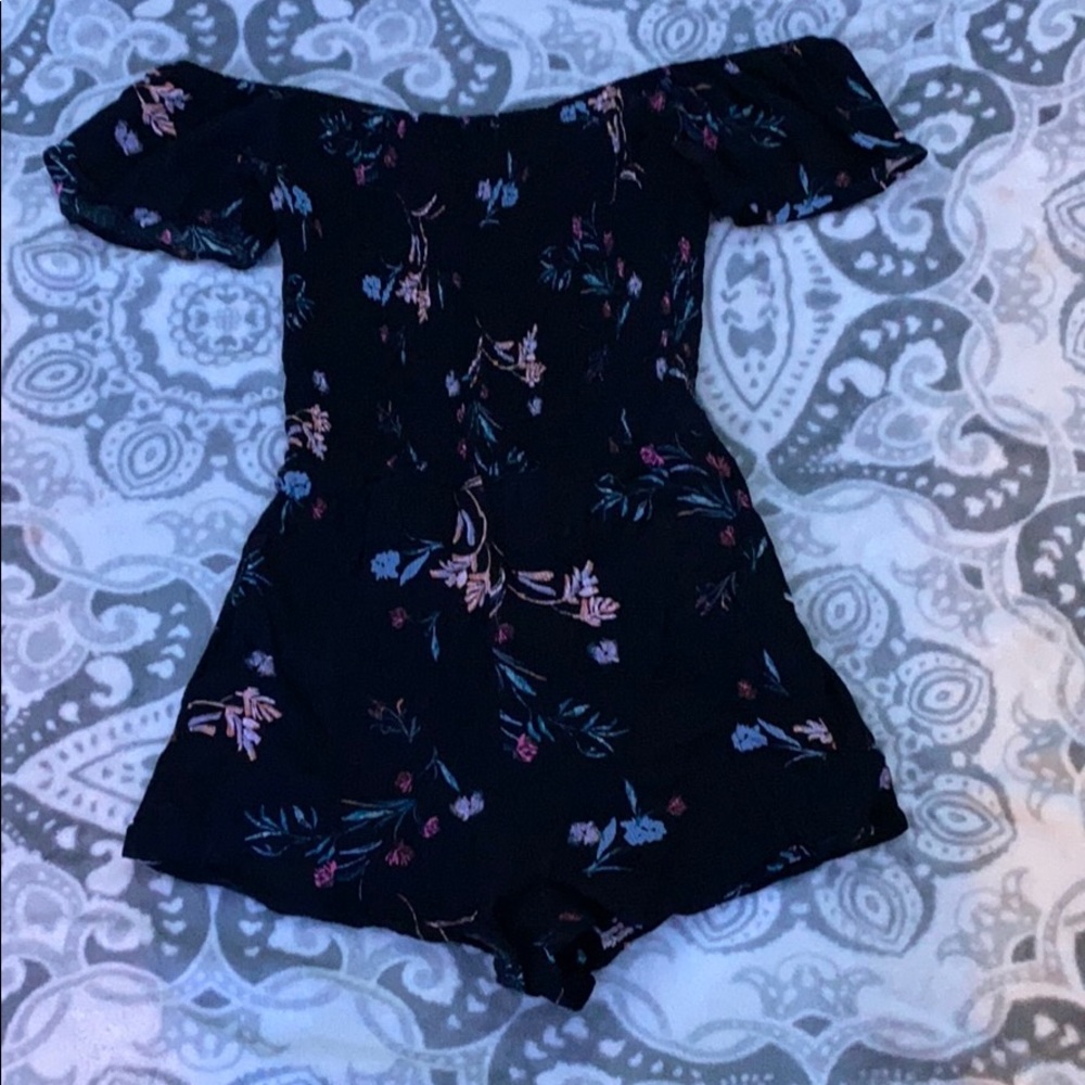 romper with a cris cross on the back